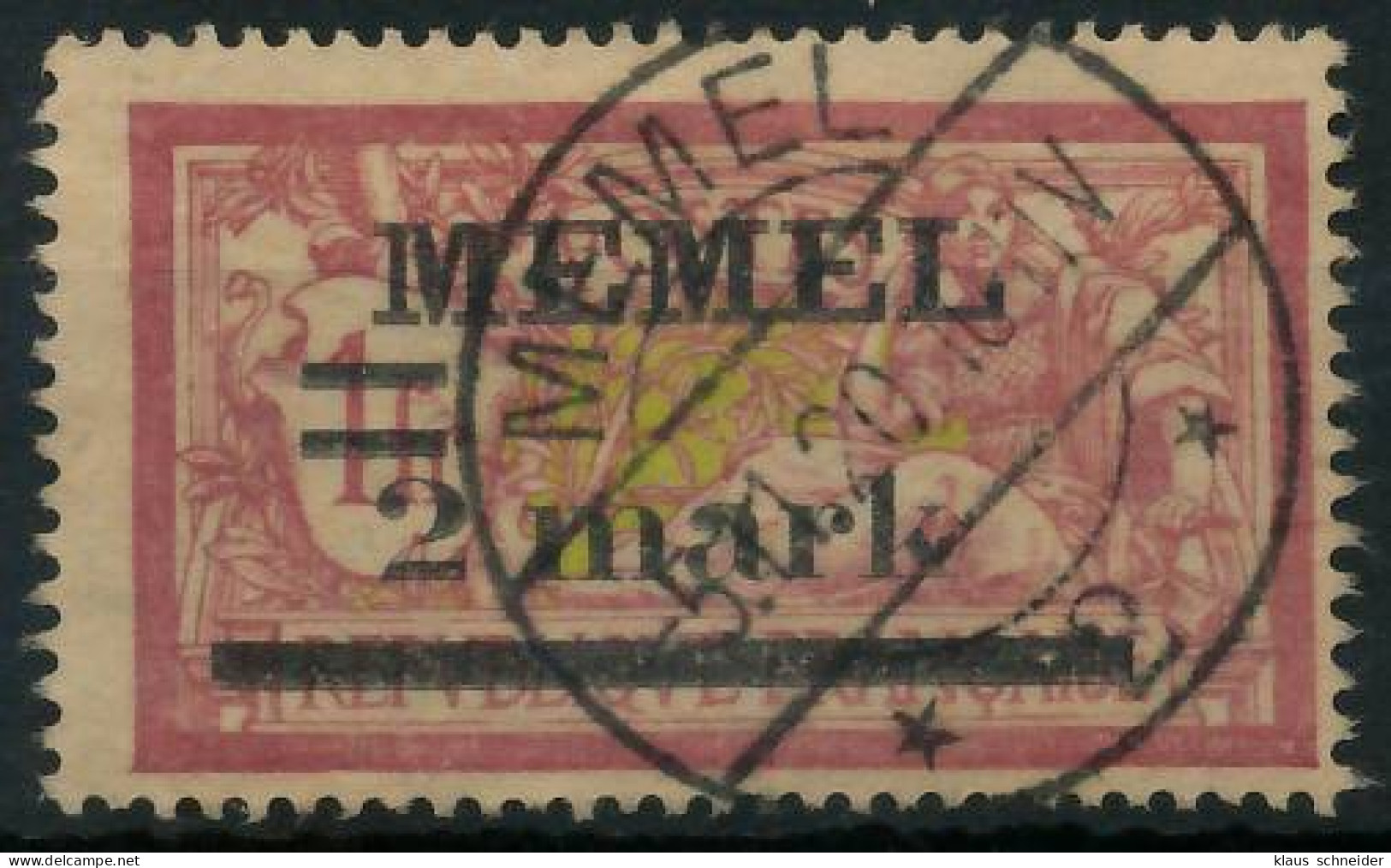 MEMEL 1920 Nr 28x Zentrisch Gestempelt Gepr. X47300E - Memel (Klaipeda) 1923