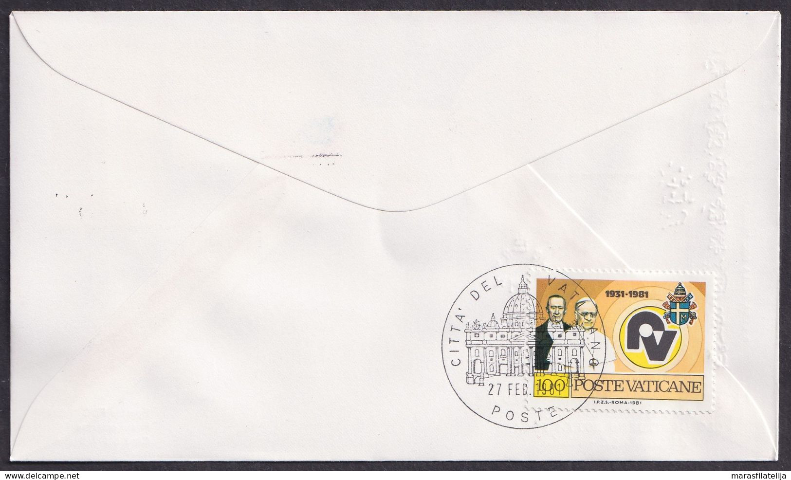 Vatican USA 1981, Pope Paul John II Visit - Anchorage, Special Cover - Andere & Zonder Classificatie