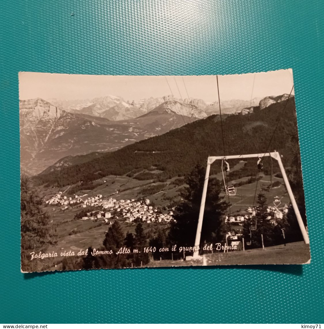 Cartolina Folgaria Vista Dal Sommo Alto M. 1640 Con Il Gruppo Del Brenta. Viaggiata - Trento