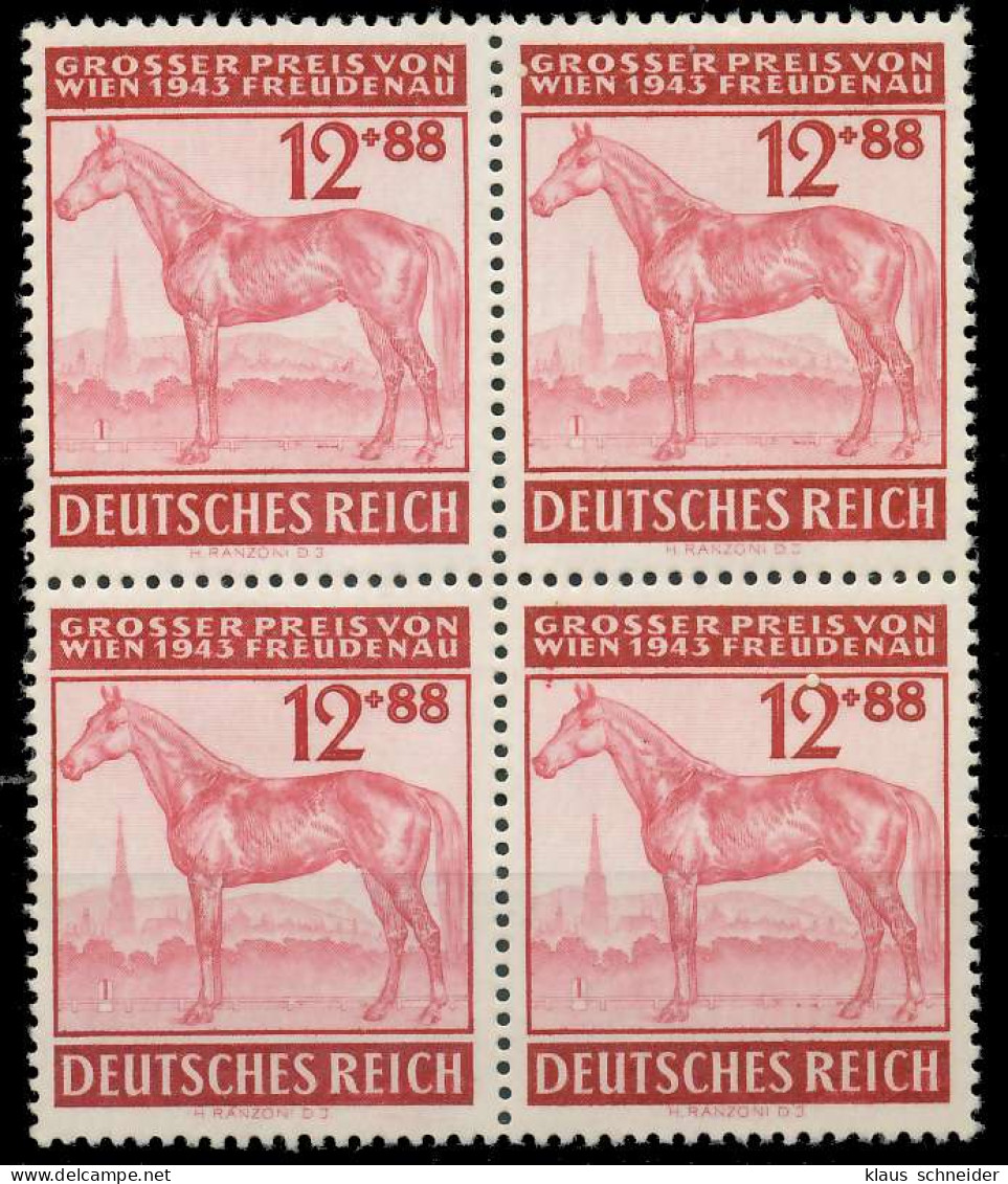 DEUTSCHES REICH 1943 Nr 858 Postfrisch VIERERBLOCK X5355CA - Unused Stamps