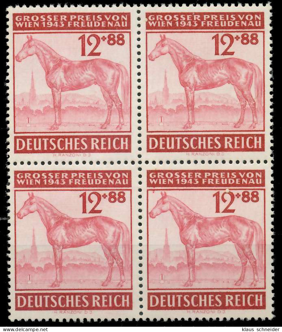 DEUTSCHES REICH 1943 Nr 858 Postfrisch VIERERBLOCK X5355CA - Ungebraucht