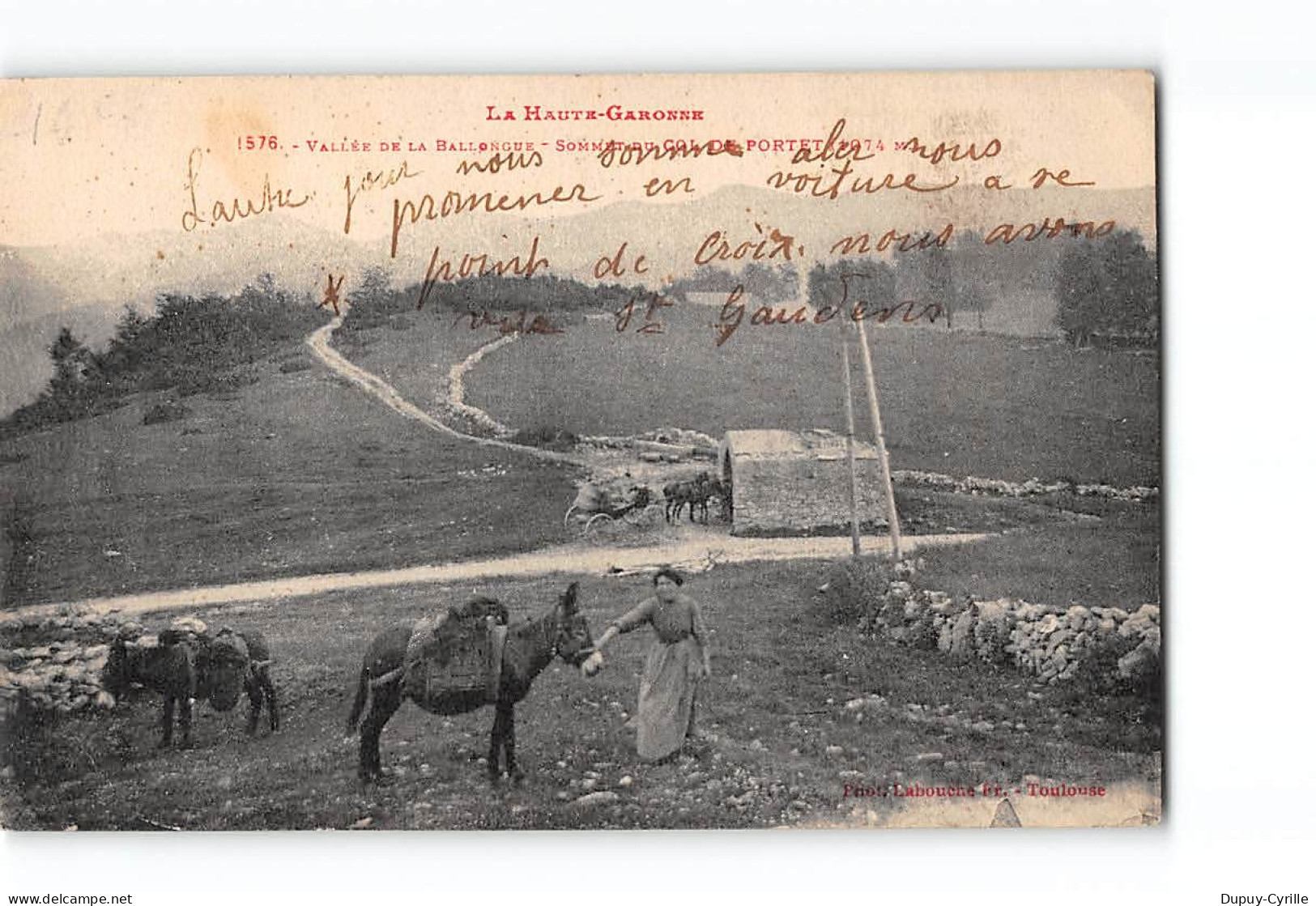 Vallée De La BALLONGUE - Sommet Du Col De PORTET - Très Bon état - Altri & Non Classificati