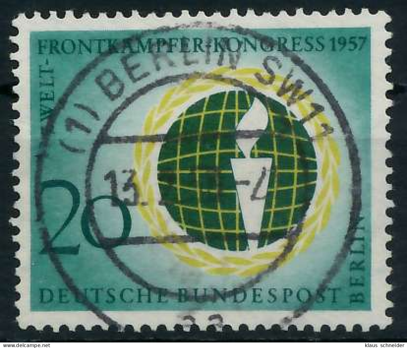 BERLIN 1957 Nr 177 Zentrisch Gestempelt X64244A - Gebraucht