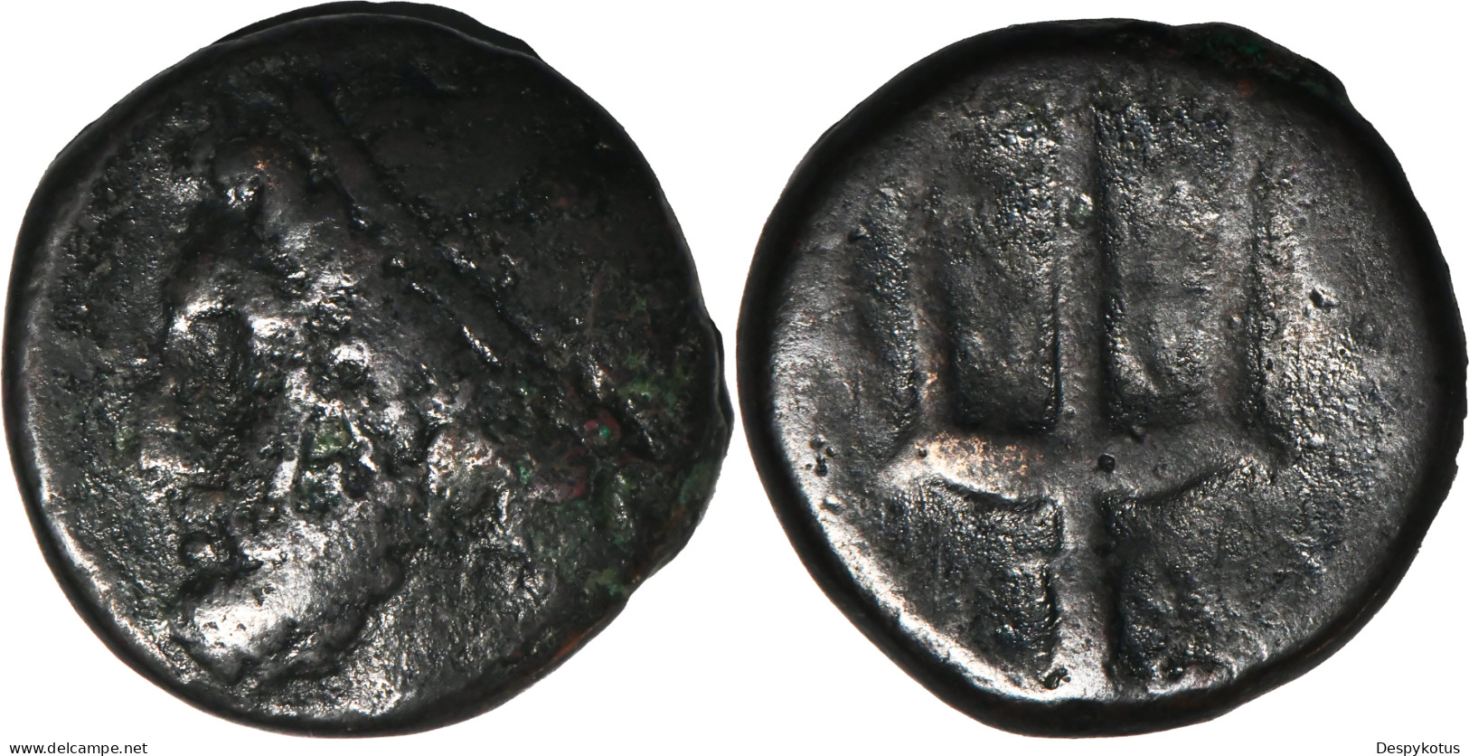 GRECE ANTIQUE - Litra - SICILE Syracuse - 240-215 BC - Poseidon - Trident - 8.25 G. - 19-279 - Griechische Münzen