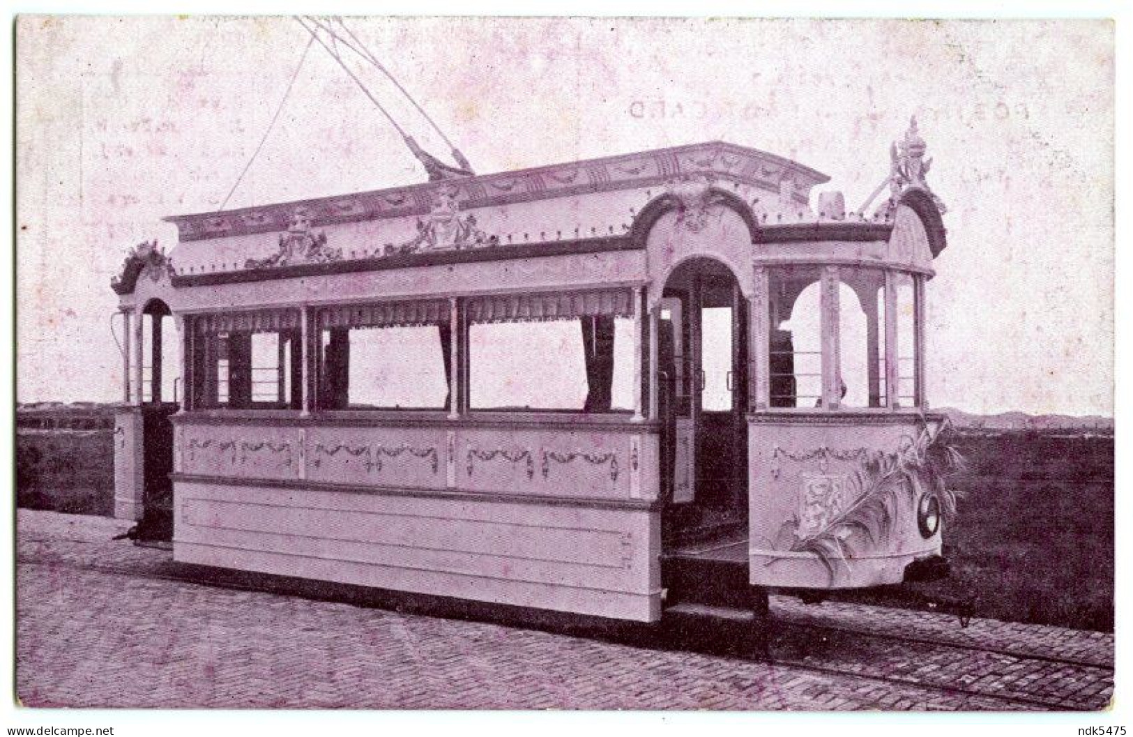 TRAM : DE DIRECTIEWAGEN (J. VAN DEN BERGH, 'S-GRAVENHAGE - KOFFIEBRANDERIJ, THEEHANDEL) - Tramways