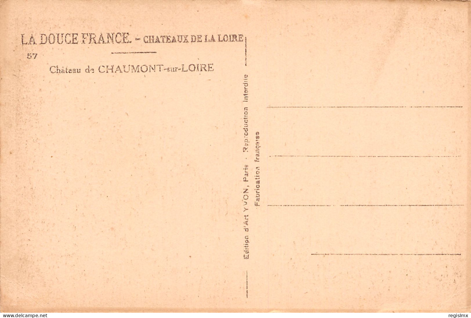 41-CHAUMONT SUR LOIRE-N°T1163-H/0109 - Andere & Zonder Classificatie