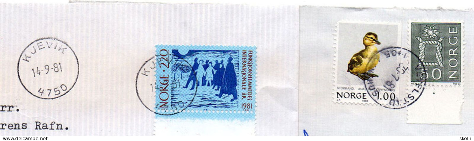 NORWAY. 1968/80. 1981. Covers Sent To Iceland - Briefe U. Dokumente