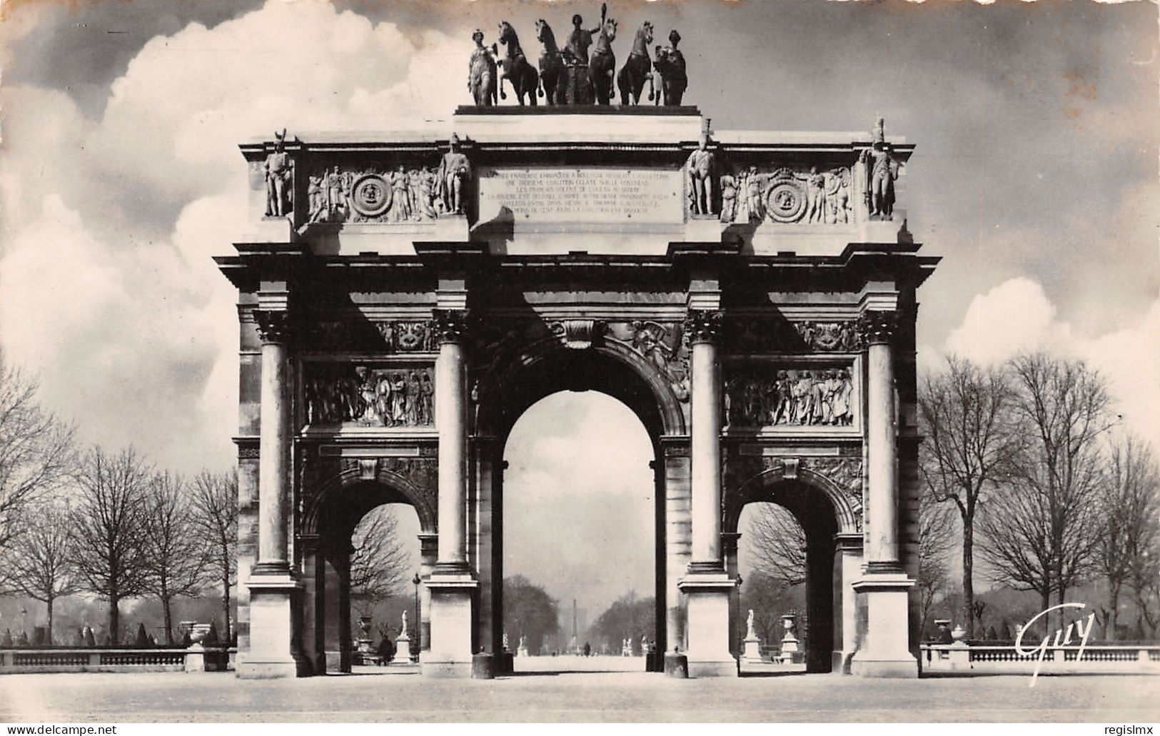 75-PARIS L ARC DE TRIOMPHE DU CARROUSEL-N°T1163-G/0271 - Arc De Triomphe