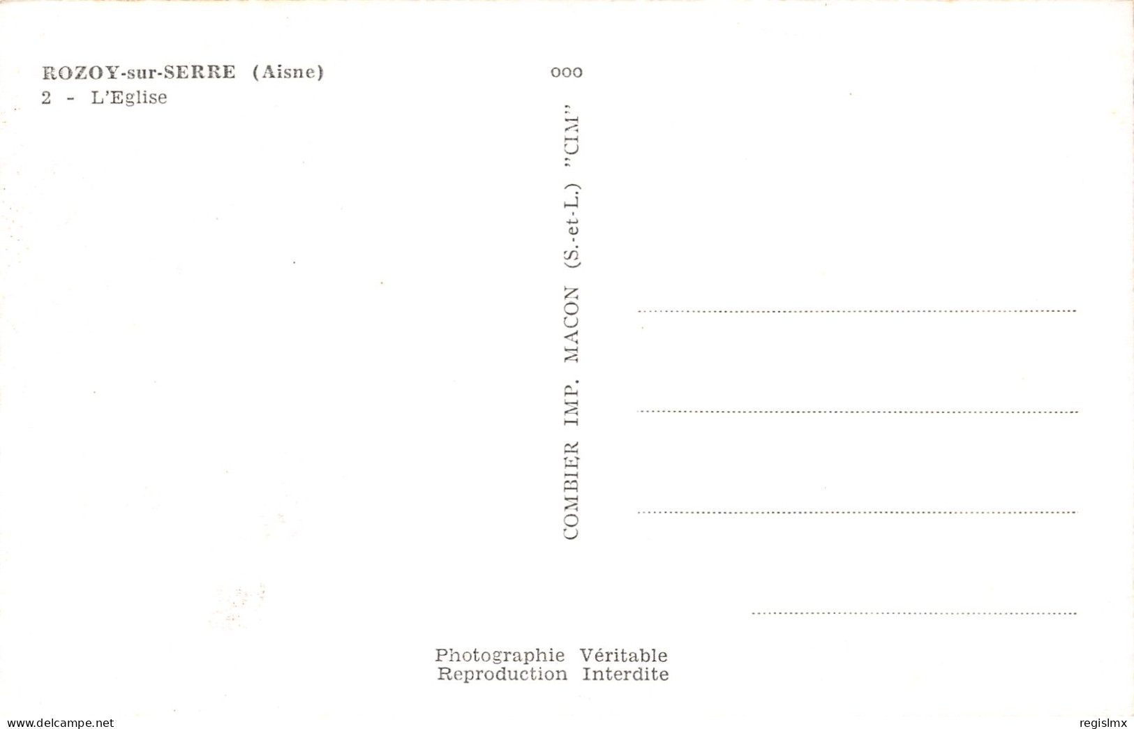 02-ROZOY SUR SERRE-N°T1164-A/0291 - Other & Unclassified