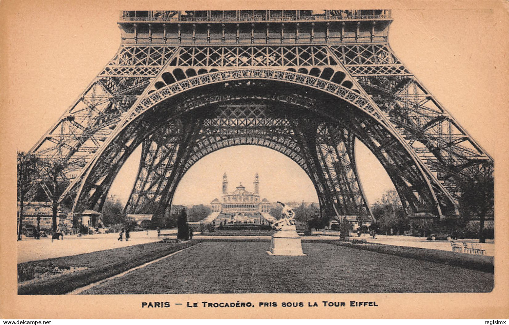 75-PARIS LE TROCADERO LA TOUR EIFFEL-N°T1163-H/0393 - Otros & Sin Clasificación