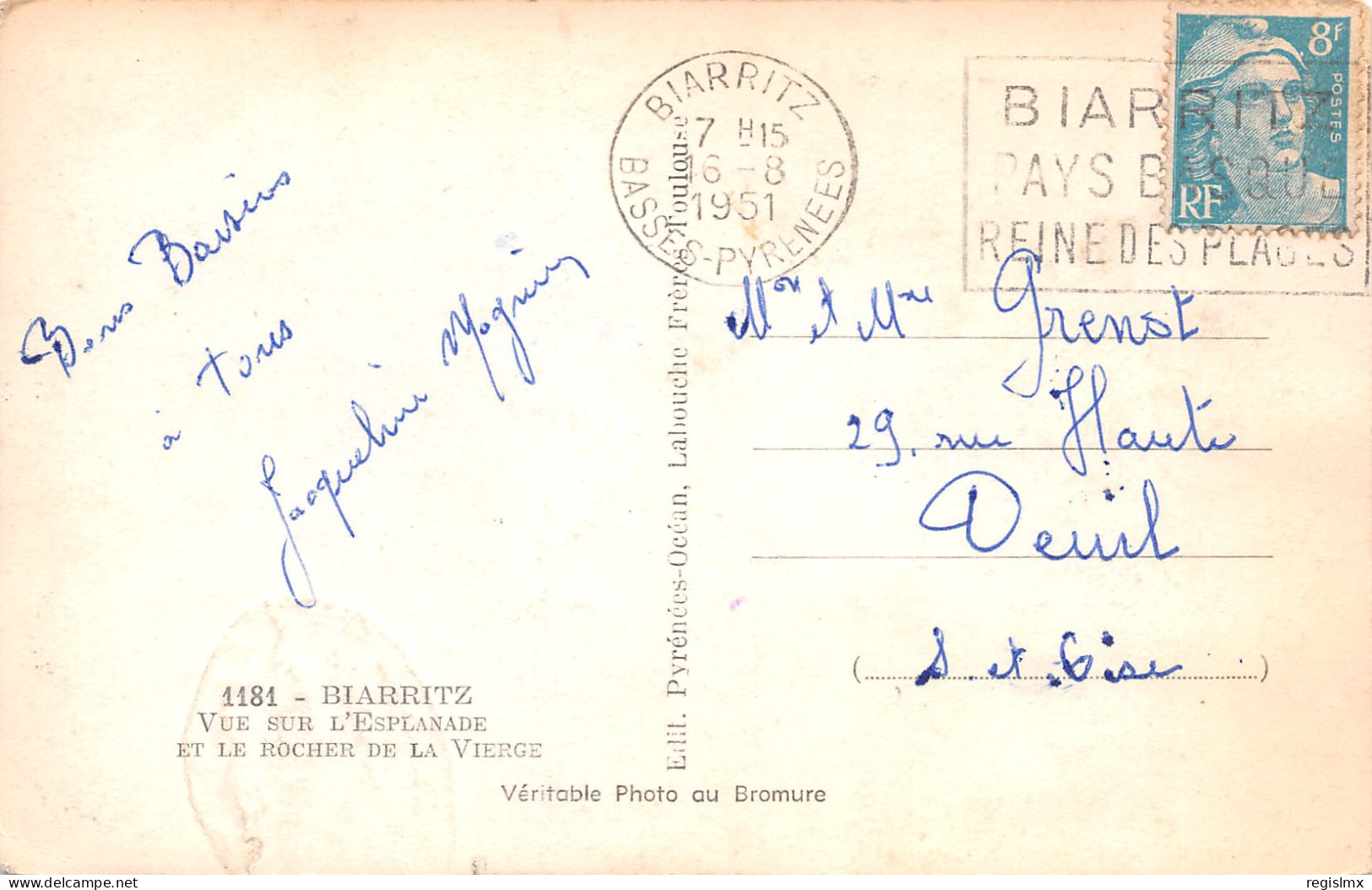 64-BIARRITZ-N°T1165-D/0353 - Biarritz