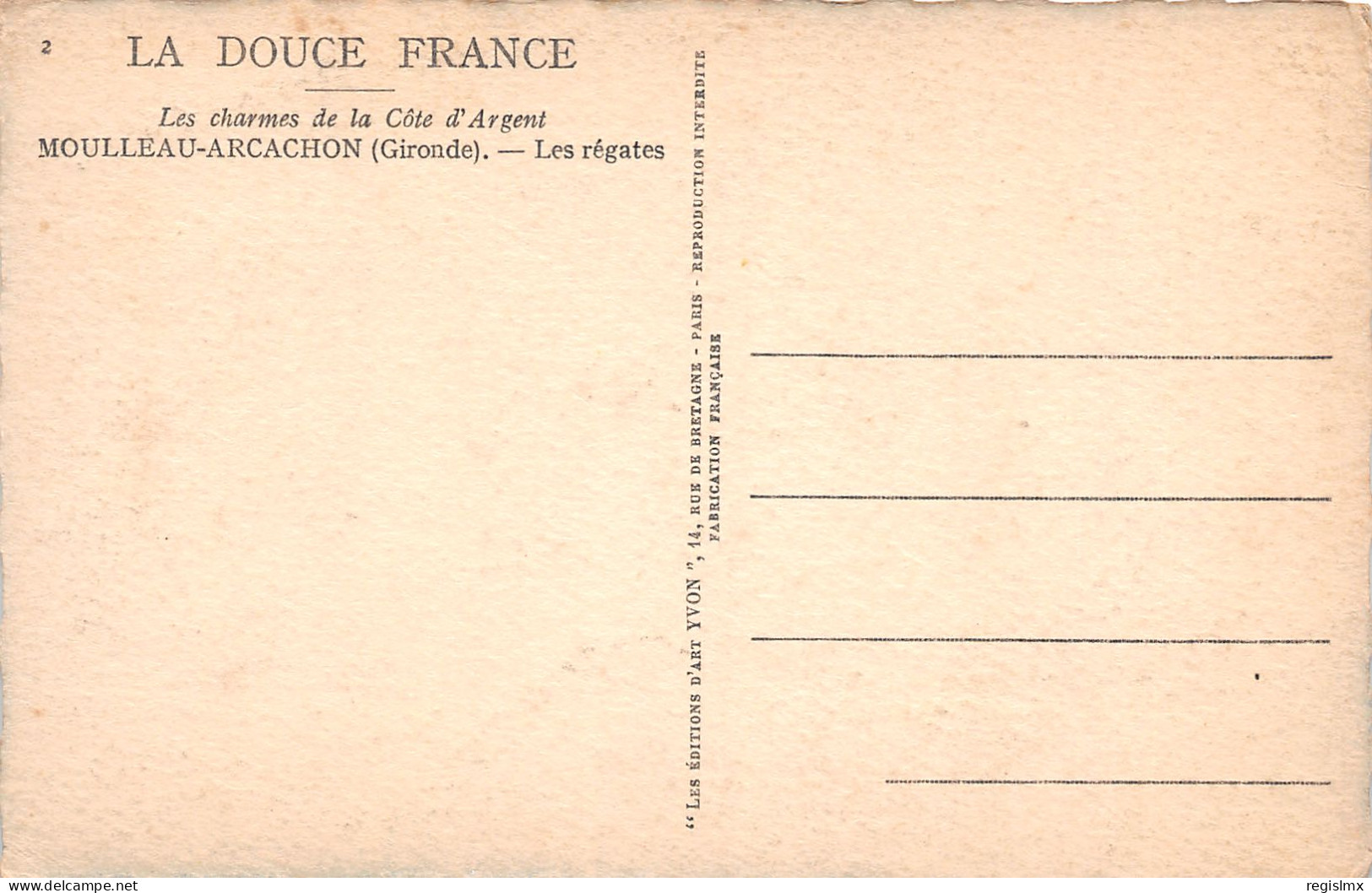 33-MOULLEAU ARCACHON-N°T1165-D/0279 - Other & Unclassified