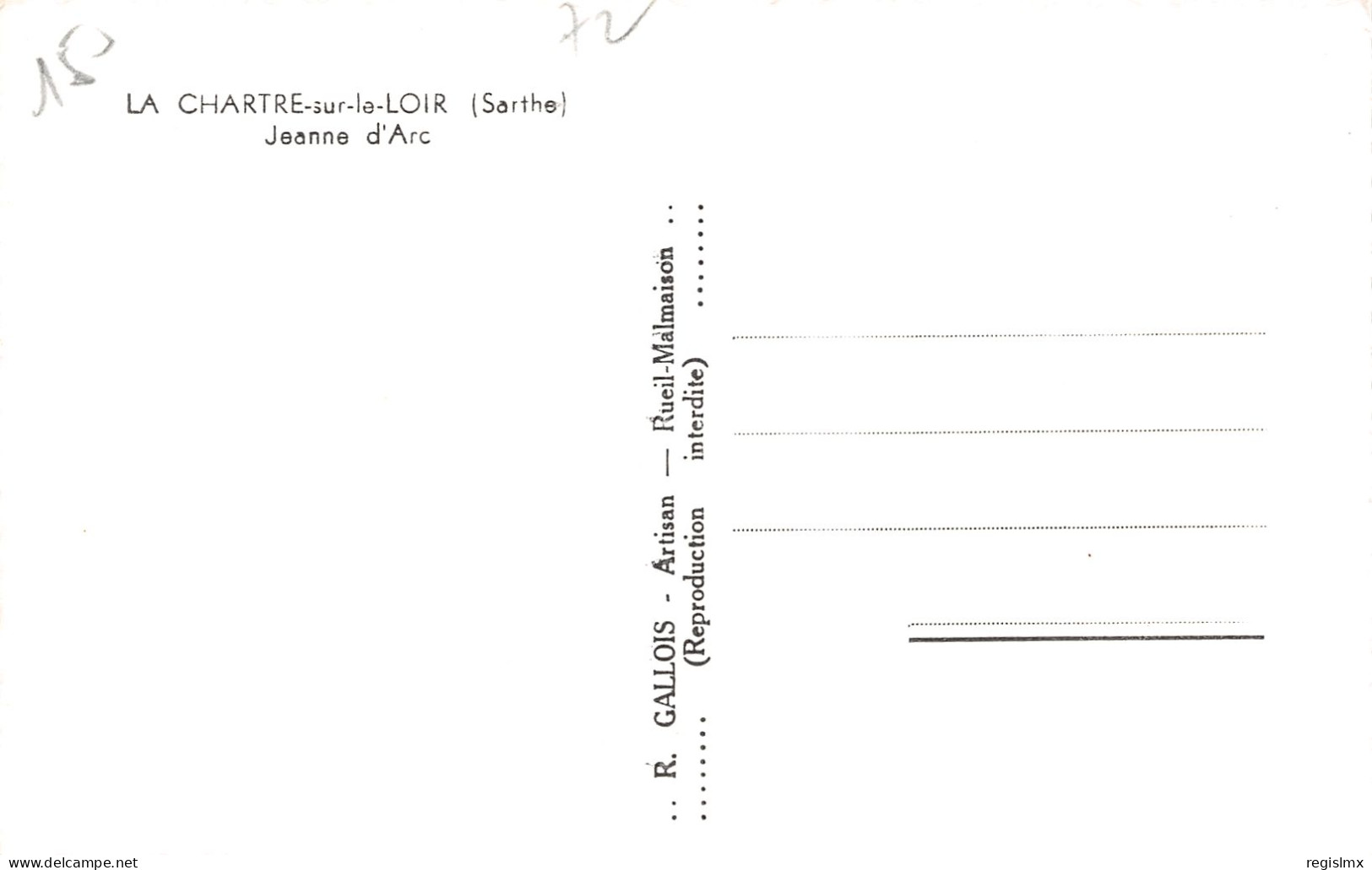 72-LA CHARTRE SUR LOIR-N°T1166-A/0199 - Altri & Non Classificati