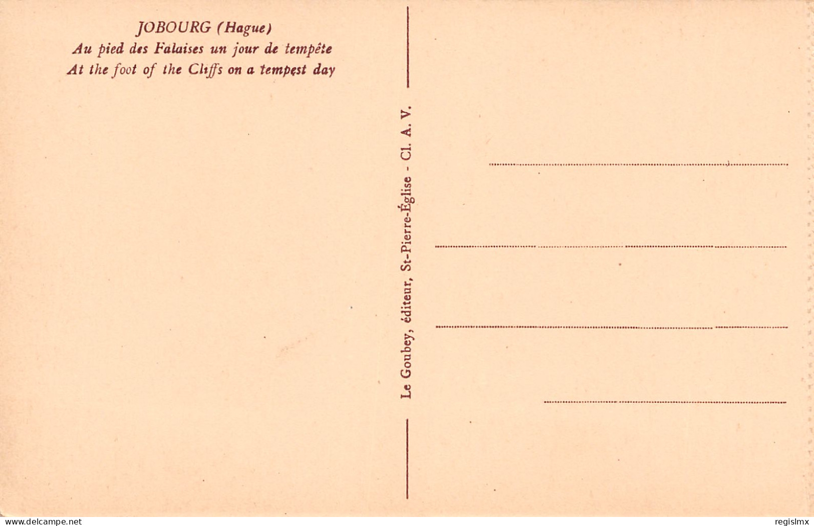 50-JOBOURG-N°T1165-H/0337 - Andere & Zonder Classificatie