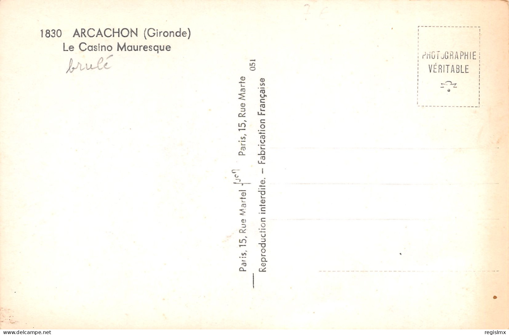 33-ARCACHON-N°T1166-H/0013 - Arcachon