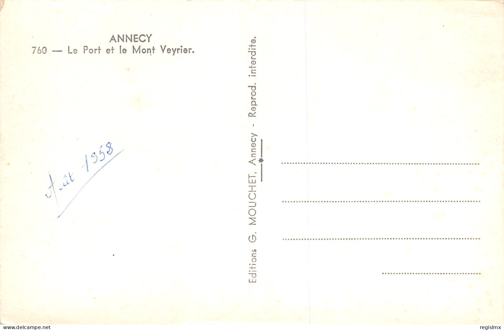 74-ANNECY-N°T1166-G/0177 - Annecy