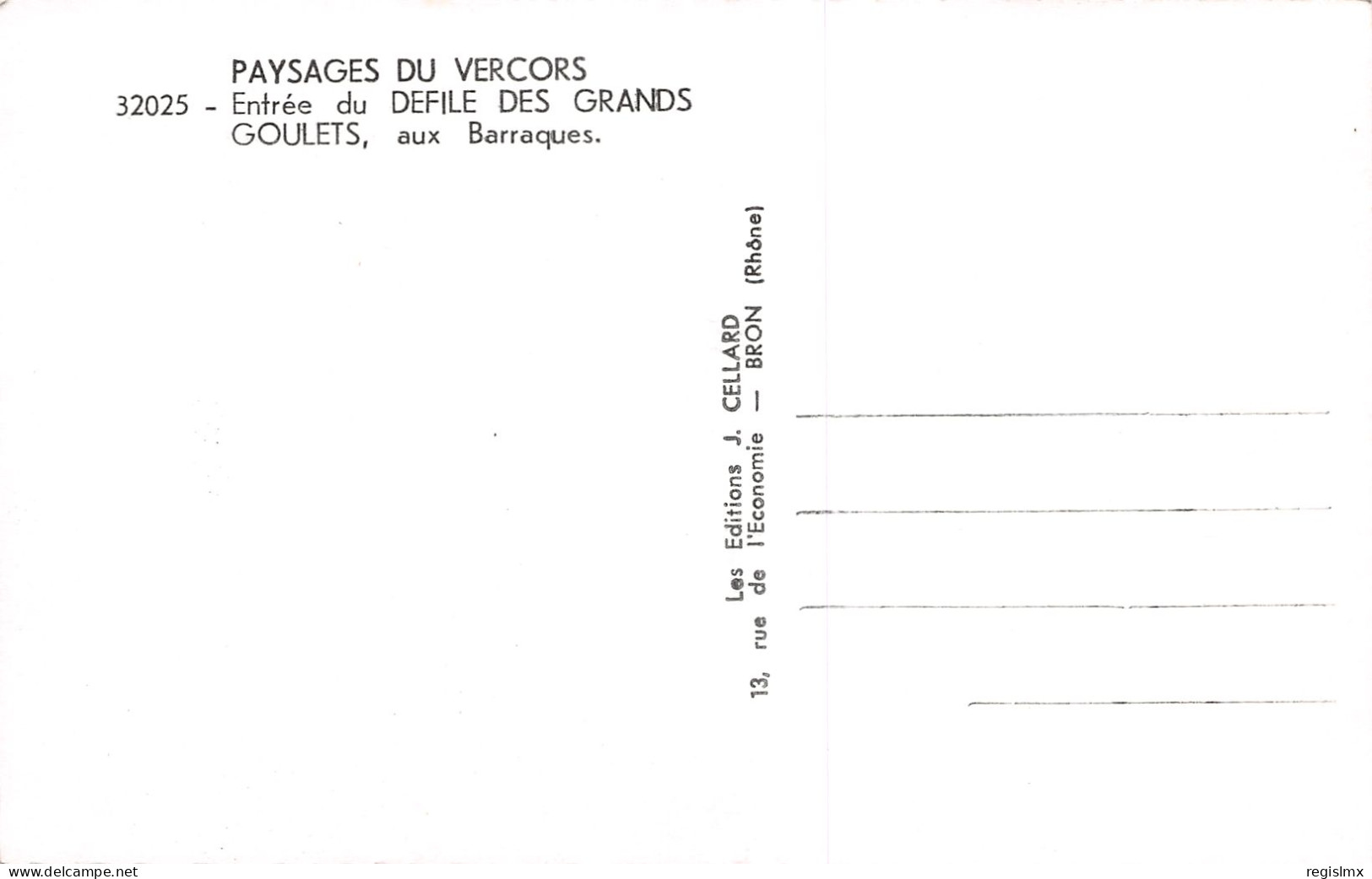 26-GRANDS GOULETS-N°T1166-G/0175 - Autres & Non Classés