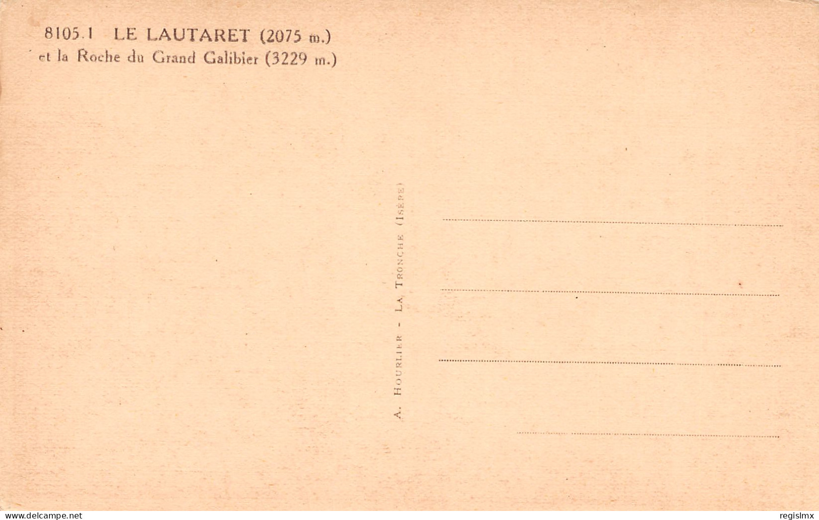 05-LE LAUTARET-N°T1166-F/0233 - Andere & Zonder Classificatie