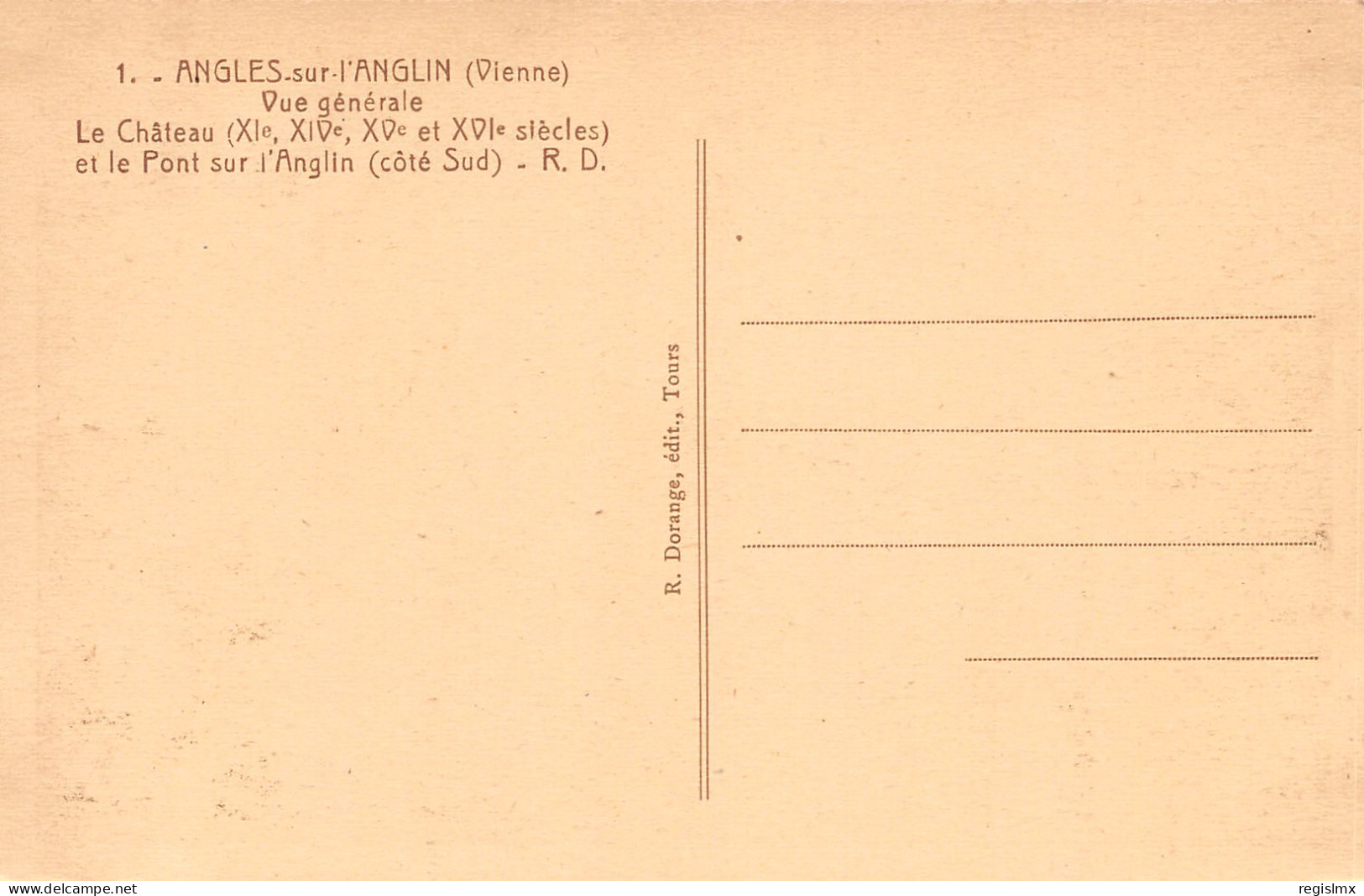 86-ANGLES SUR L ANGLIN-N°T1166-F/0163 - Other & Unclassified