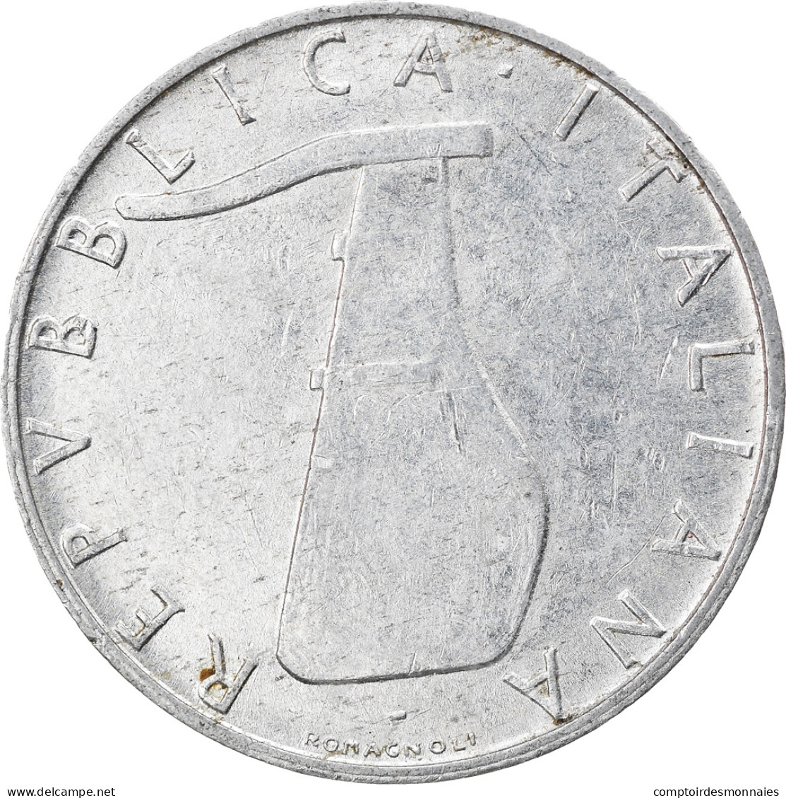 Monnaie, Italie, 5 Lire, 1973, Rome, TB+, Aluminium, KM:92 - 5 Lire