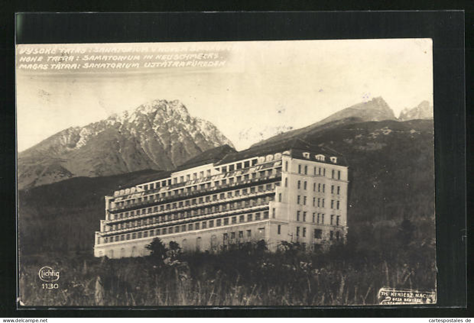 AK Neuschmecks, Vysoke Tatras / Hohe Tatra, Sanatorium  - Slowakei