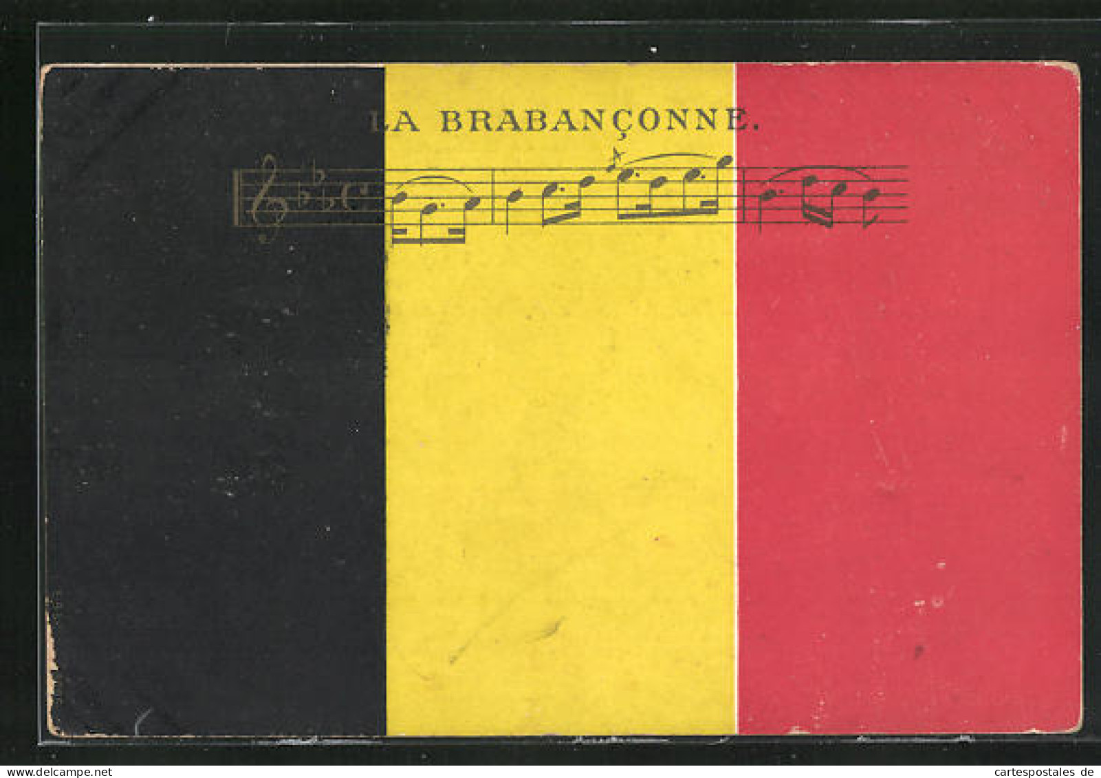 AK La Braban Conn, Fahne Von Belgien  - Généalogie