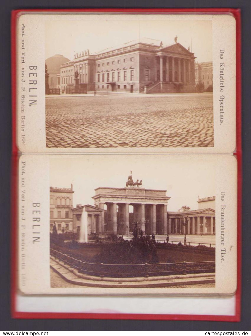 12 Fotografien J.F. Stiehm Im Album, Ansicht Berlin, Stadtschloss, Kaiser-Palais, Kronprinzen-Palais, Schlossbrücke U  - Albums & Verzamelingen