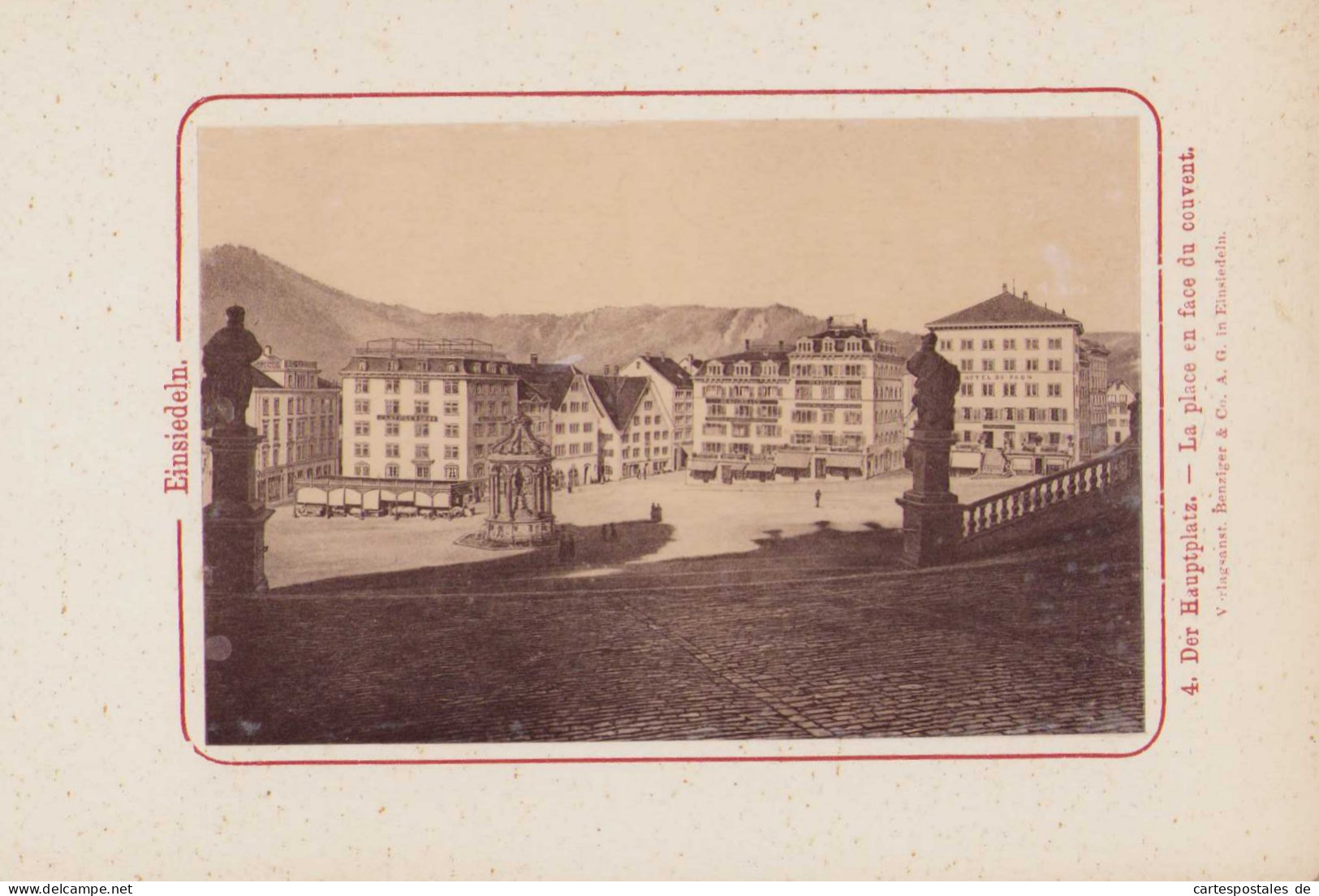 Fotoalbum 12 Fotografien Einsiedeln, Ansicht Einsiedeln, Kloster, Gnadenkapelle, Hauptplatz  - Albums & Collections