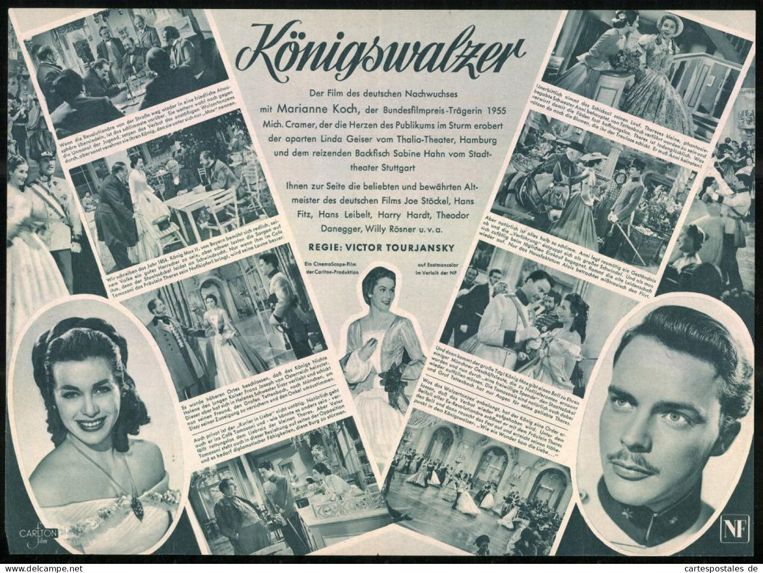 Filmprogramm Bram-Theater Königswalzer, Joe Stöckel, Hans Fritz, Hans Leibelt, Regie Victor Tourjanksy  - Zeitschriften