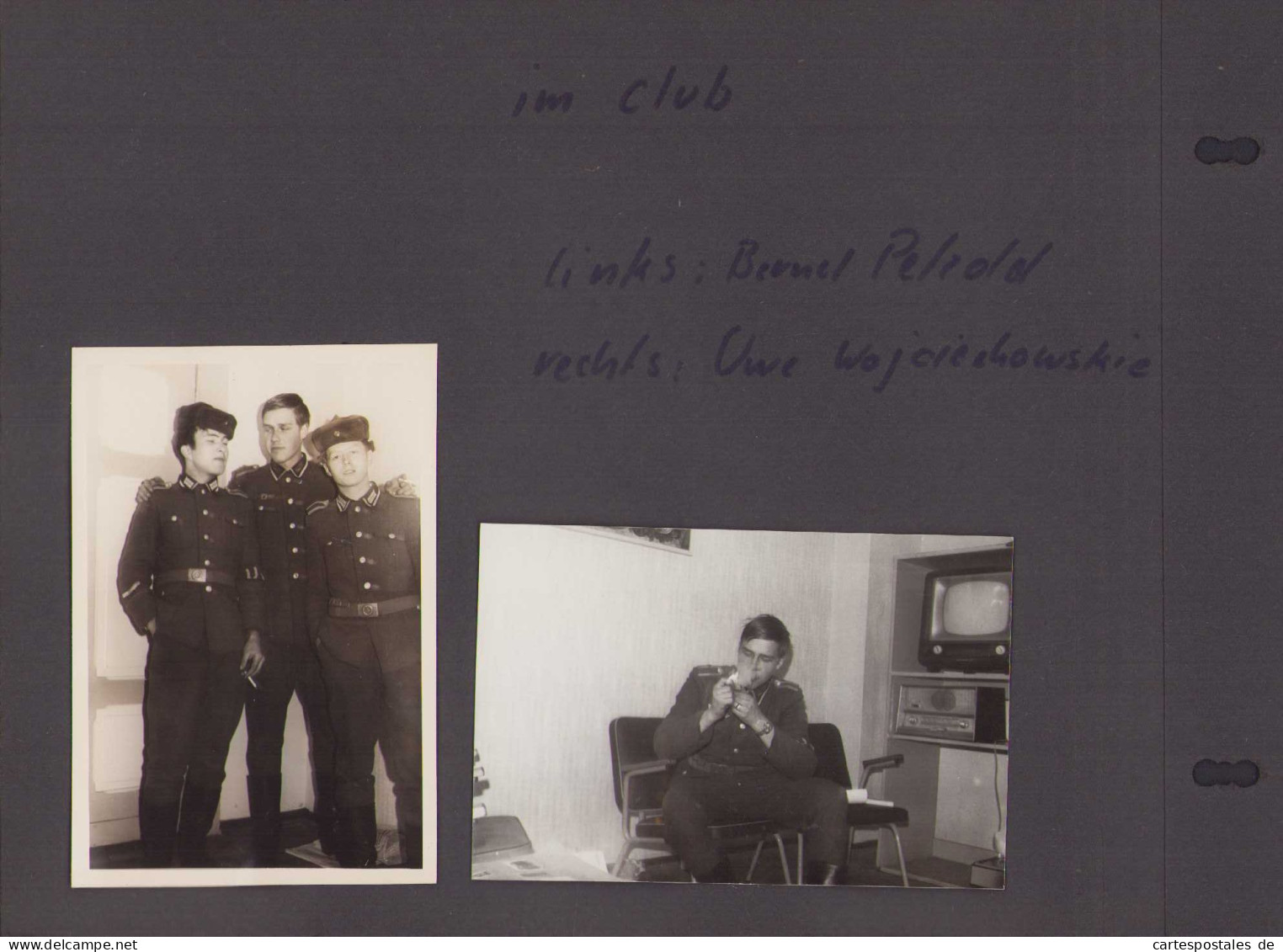 Fotoalbum 1971 - 1974 DDR Mit 58 Fotografien NVA, Ansicht Halle, Uffz, Granatwerfer, Kaserne, Feldlager, Uniform  - Albums & Verzamelingen