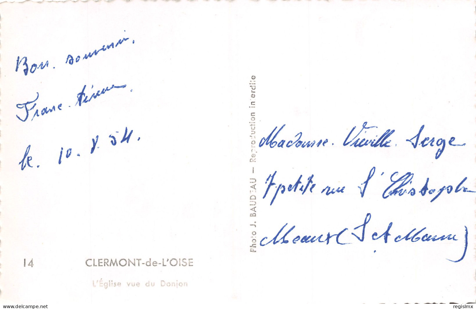 60-CLERMONT DE L OISE-N°T1166-H/0161 - Clermont