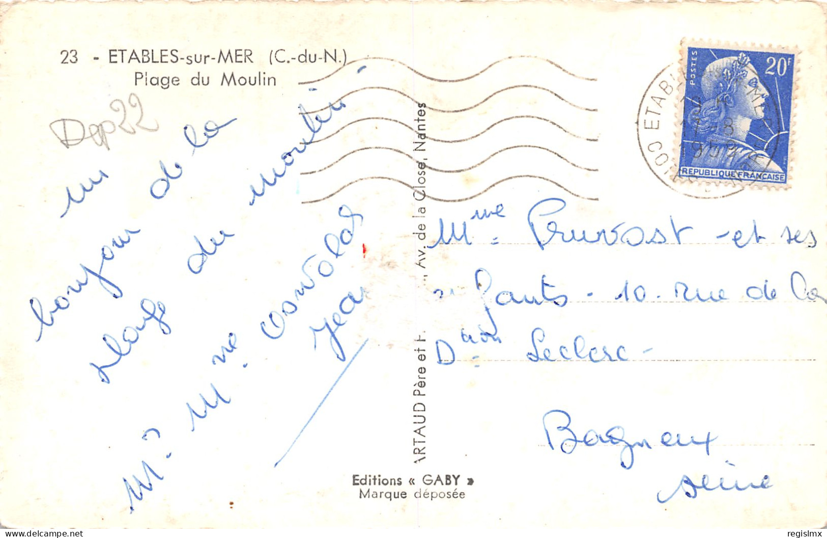 22-ETABLES SUR MER-N°T1167-D/0319 - Etables-sur-Mer