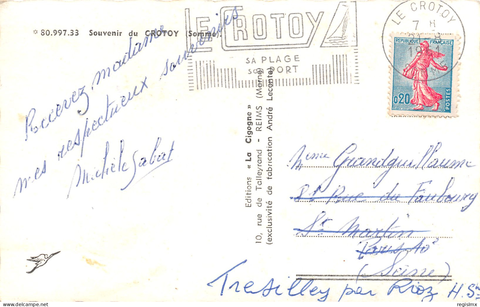 80-LE CROTOY-N°T1167-D/0167 - Le Crotoy