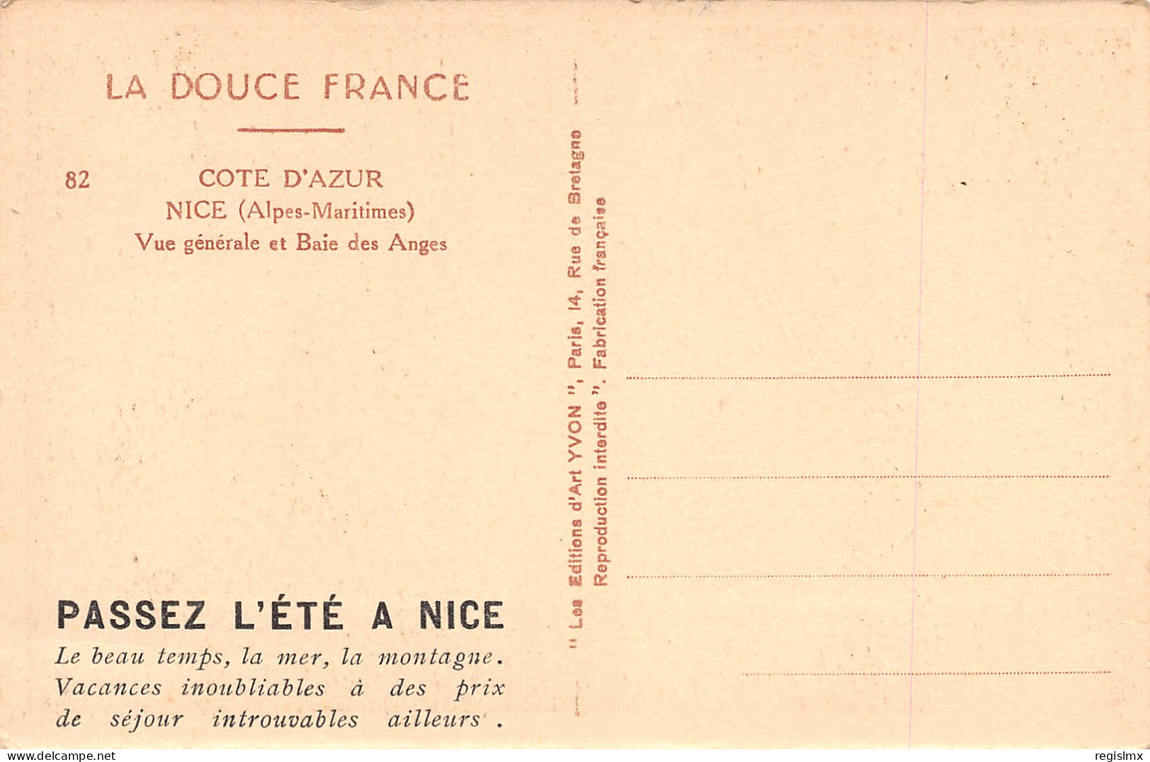 06-NICE-N°T1167-F/0319 - Andere & Zonder Classificatie