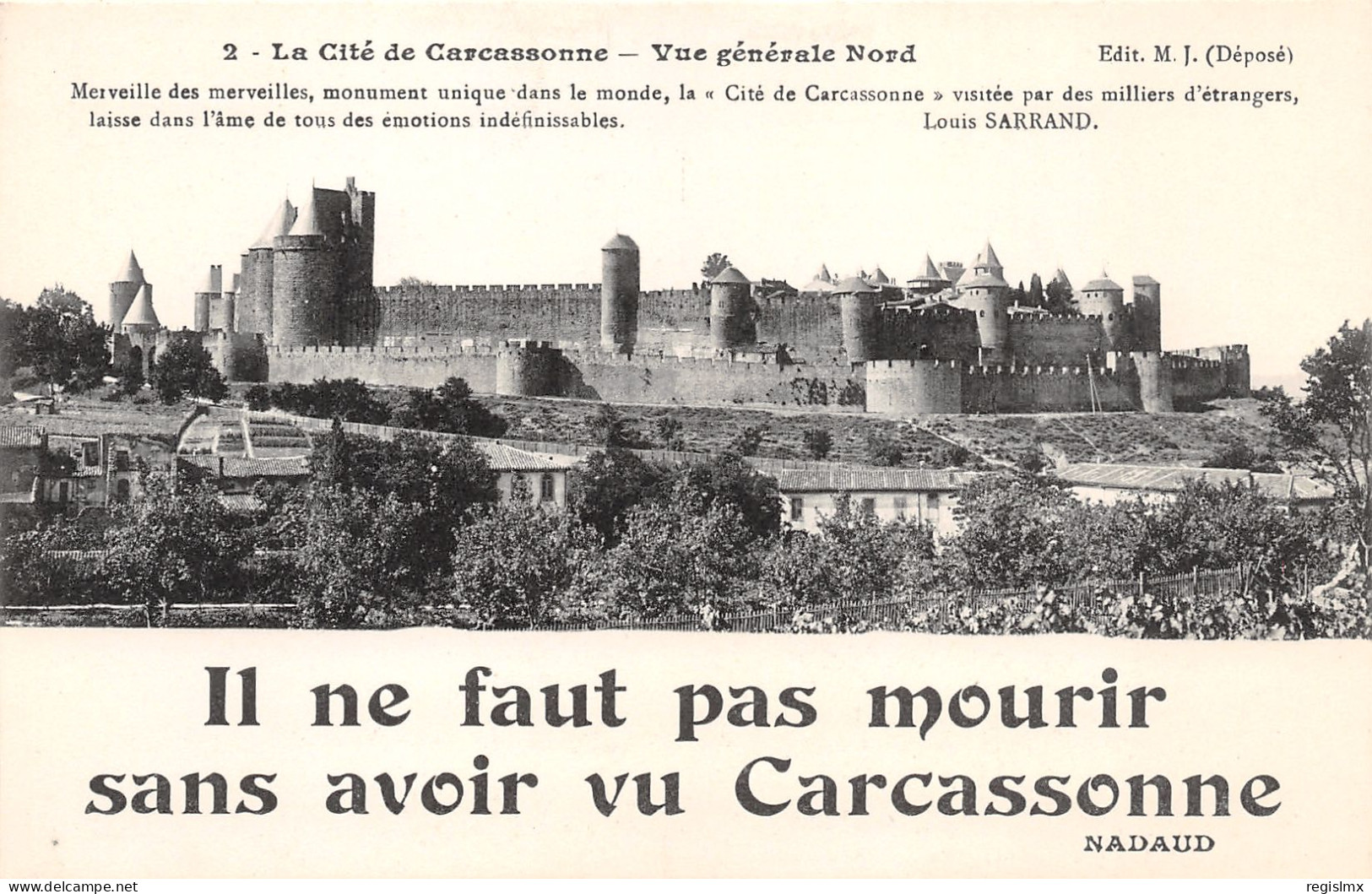 11-LA CITE DE CARCASSONNE-N°T1168-B/0123 - Sonstige & Ohne Zuordnung