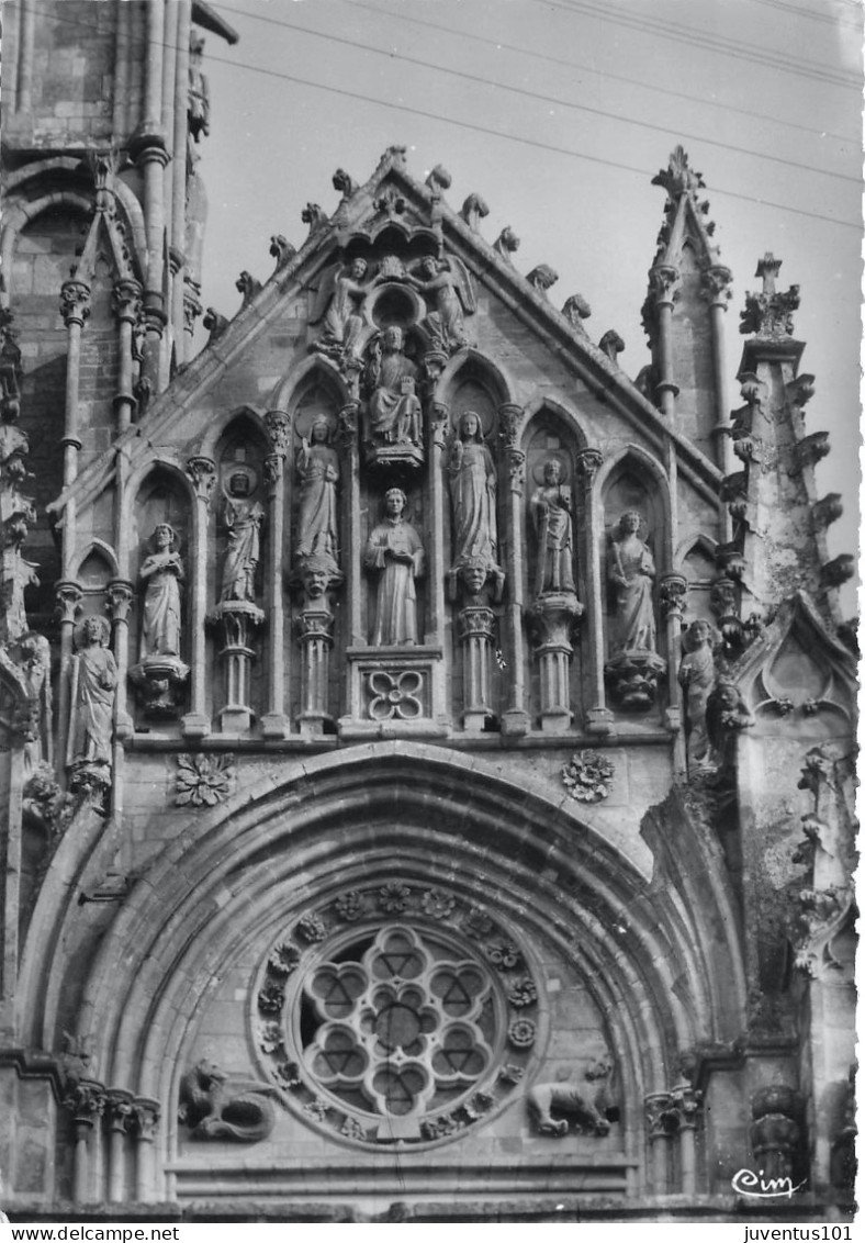 CPSM St-Pére Sous Vézelay-Le Tympan De L'église-Beau Timbre   L2911 - Autres & Non Classés