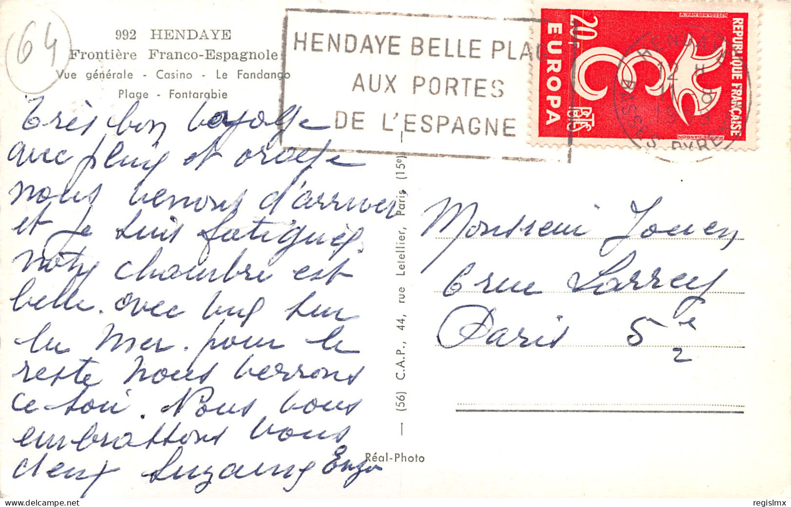 64-HENDAYE-N°T1168-C/0385 - Hendaye