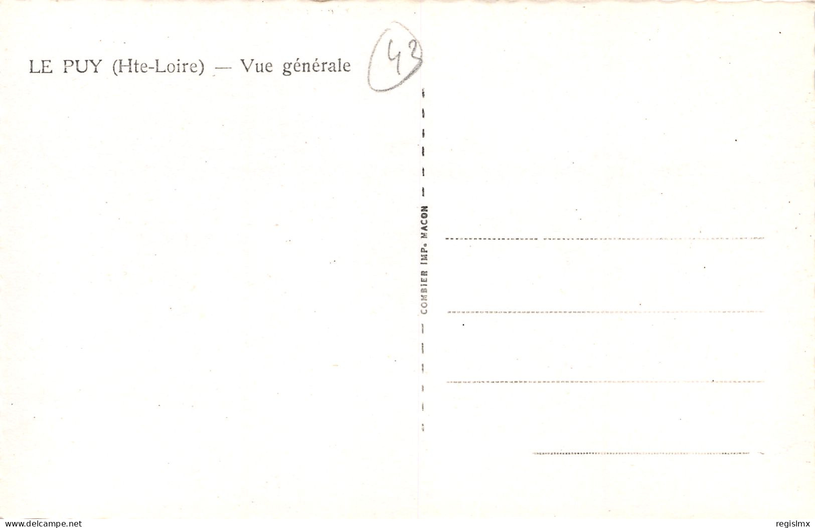 43-LE PUY-N°T1168-C/0375 - Le Puy En Velay