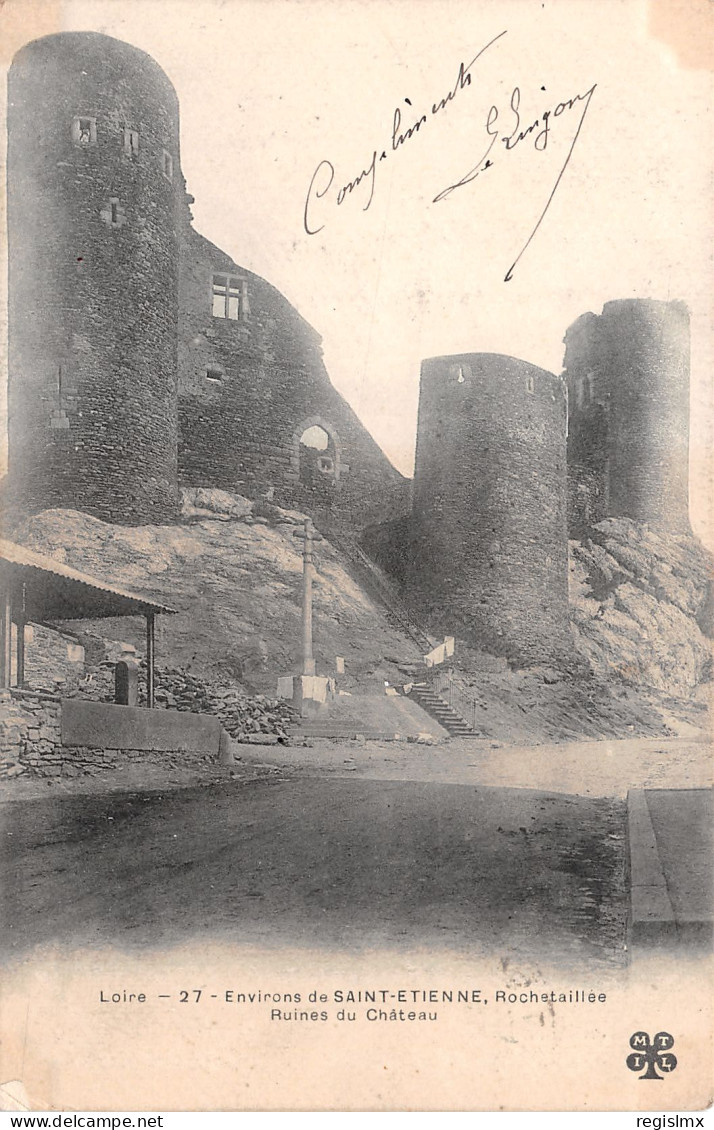 42-ROCHETAILLEE RUINES DU CHÂTEAU-N°T1168-C/0021 - Andere & Zonder Classificatie