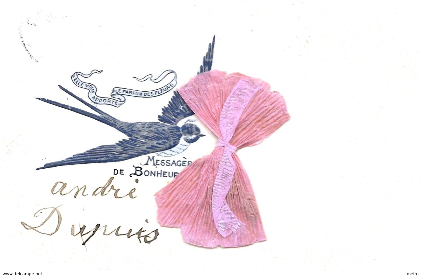 CP - EN RELIEF - Messagers De Bonheur- Elle Vous Apporte Le Parfum Des Fleurs.(Circulée En 1905) - Other & Unclassified