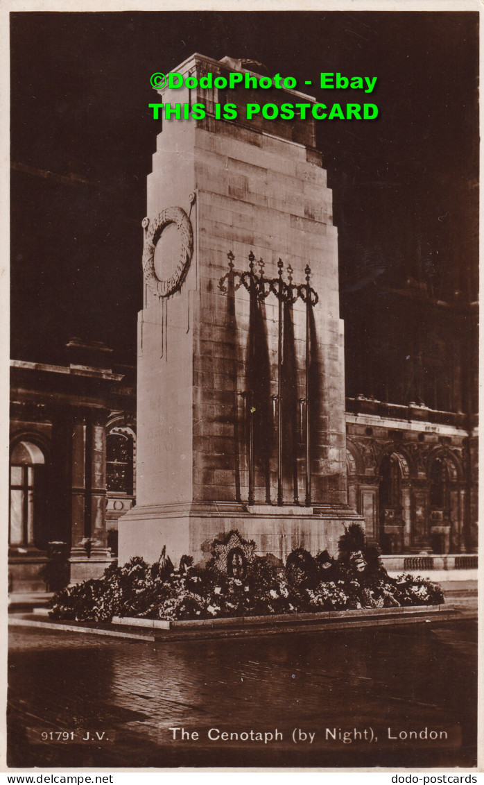R345797 The Cenotaph By Night London. 91791 J. V. Valentine And Sons. RP - Otros & Sin Clasificación