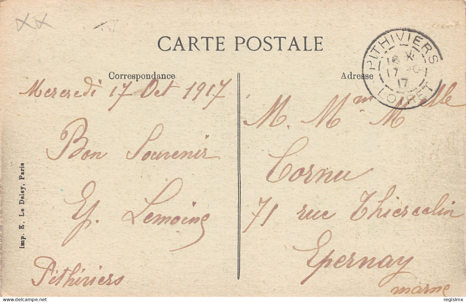 45-PITHIVIERS-N°T1169-H/0201 - Sonstige & Ohne Zuordnung