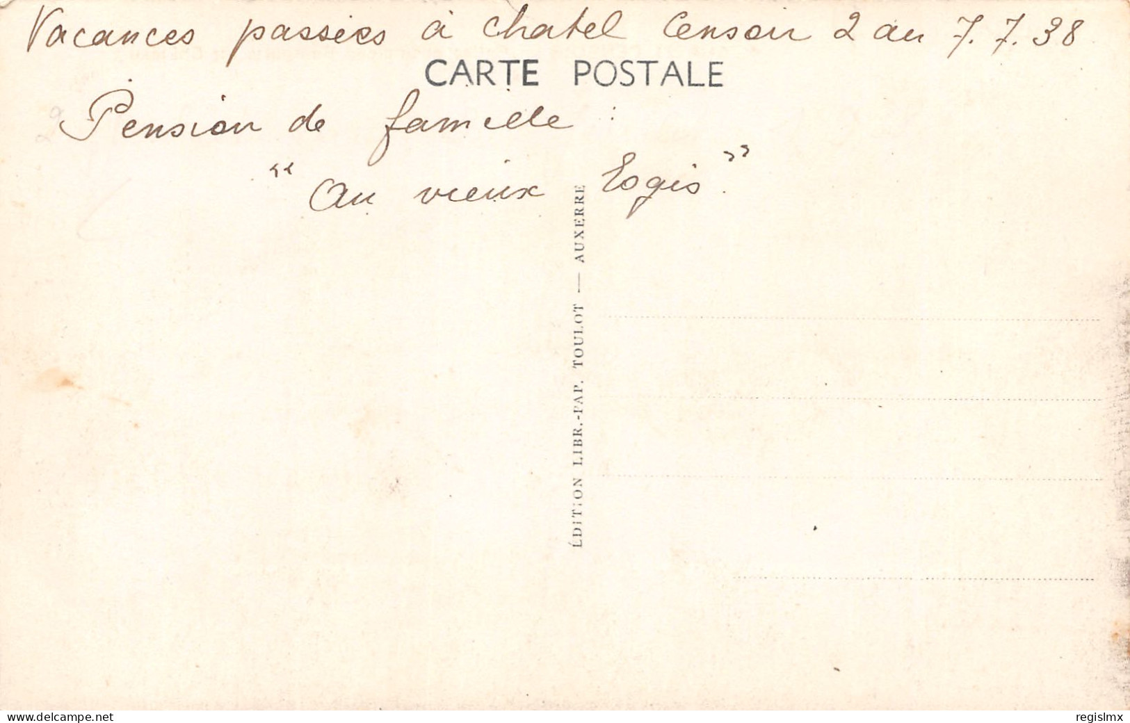 89-CHATEL CENSOIR-N°T1170-C/0277 - Other & Unclassified