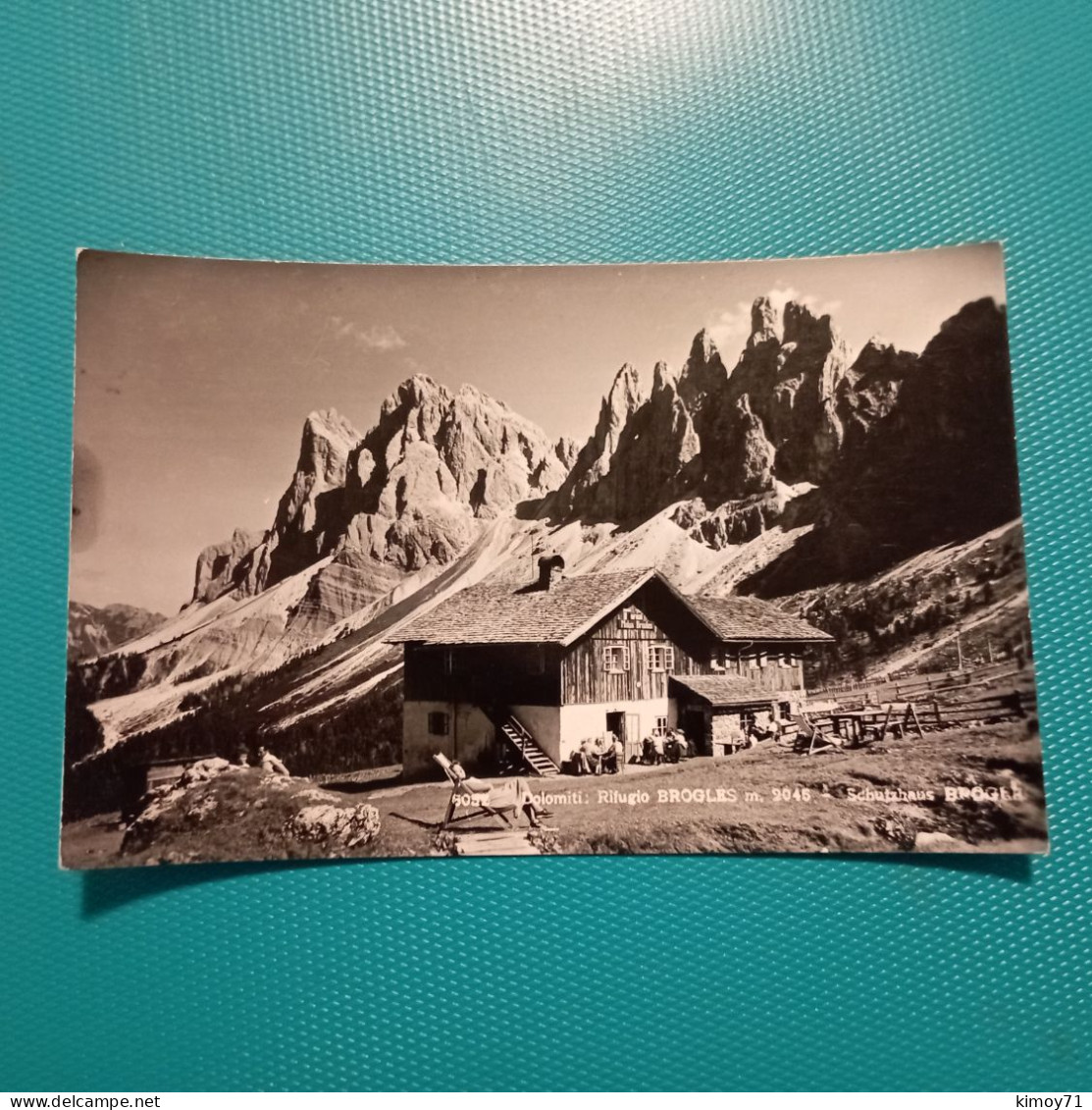Cartolina Dolomiti - Rifugio Brogles M. 2045. - Bolzano