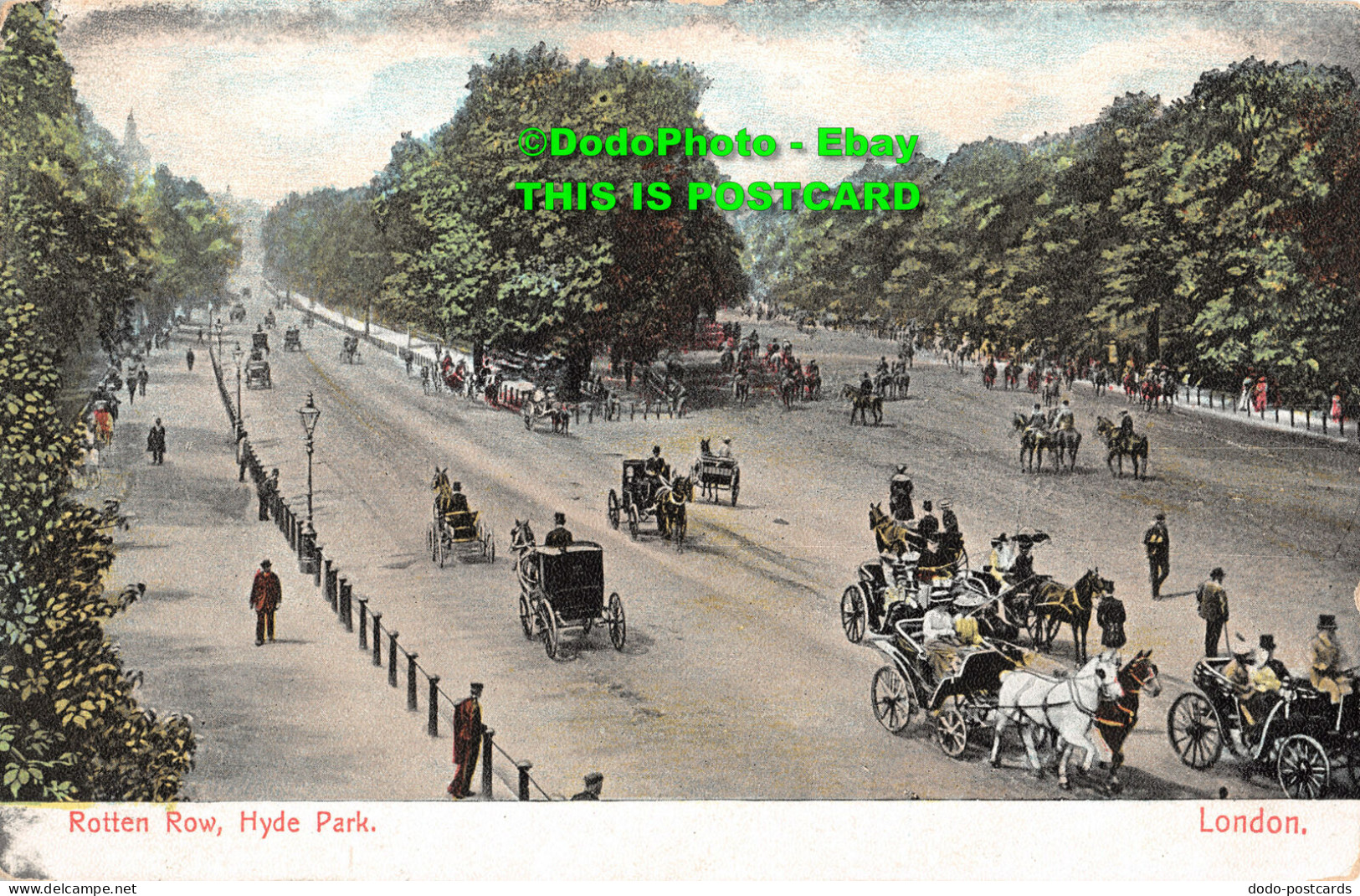 R345458 Rotten Row Hyde Park. London. Post Card - Other & Unclassified