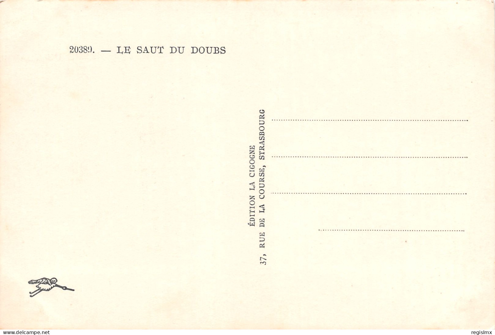 25-LE SAUT DU DOUBS-N°T1170-G/0155 - Altri & Non Classificati