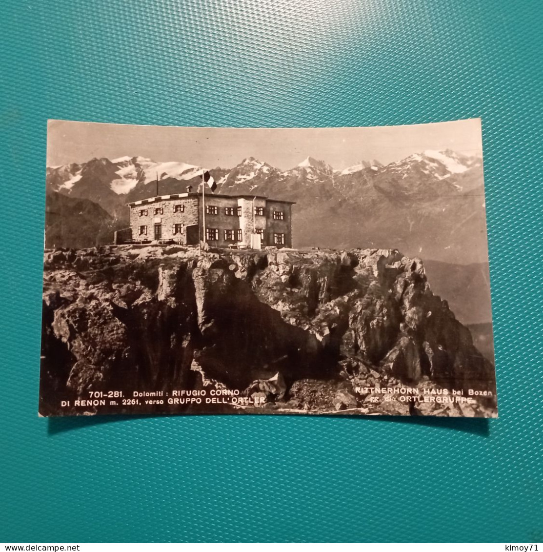 Cartolina Dolomiti - Rifugio Corno Di Renon M. 2261 - Verso Gruppo Dell'Ortler. Viaggiata 1958 - Bolzano