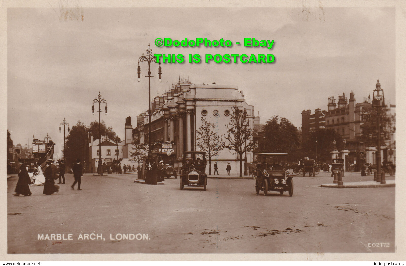 R345543 Marble Arch London. E02172. RP. Post Card. 1928 - Sonstige & Ohne Zuordnung