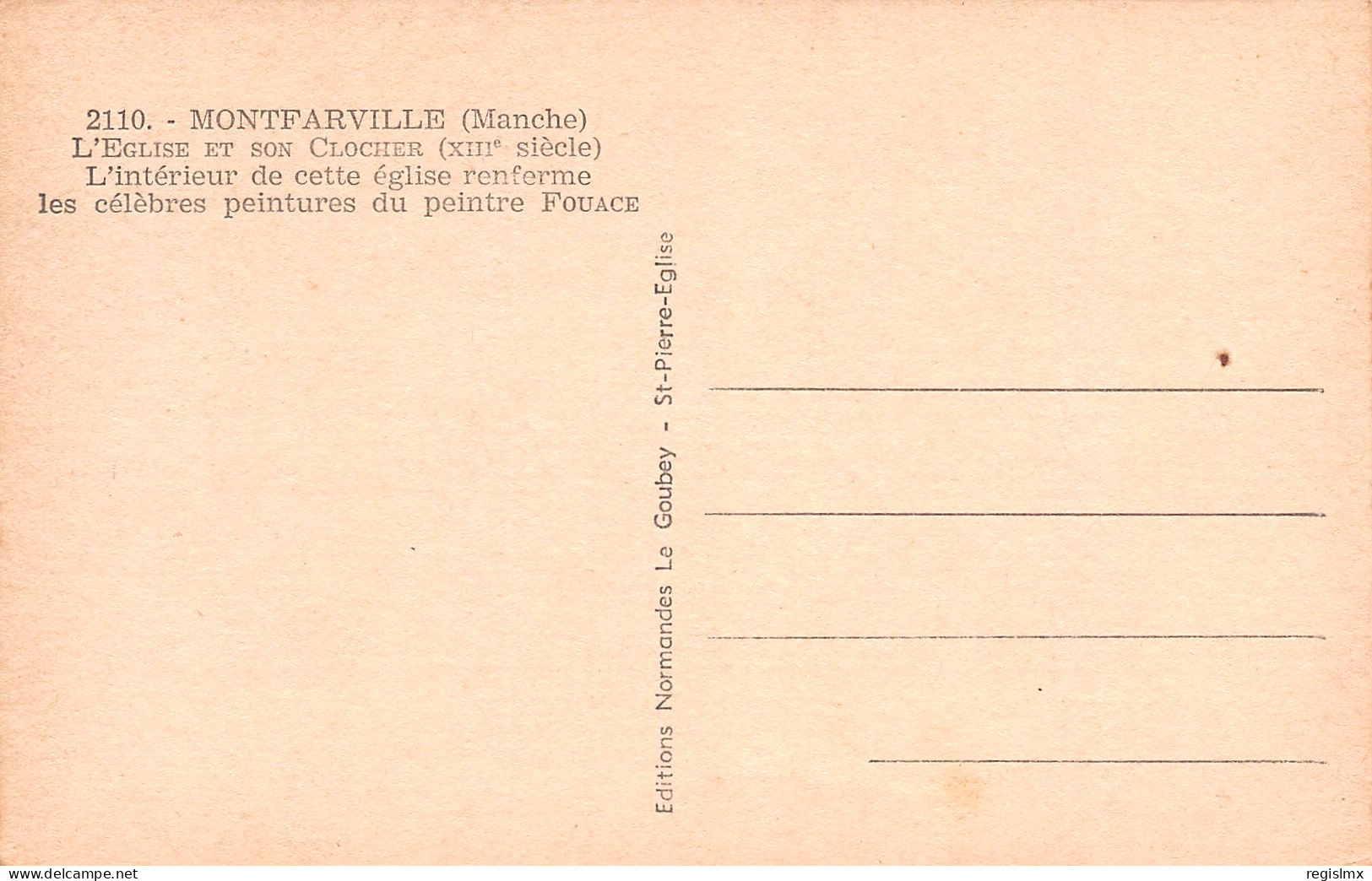 50-MONTFARVILLE-N°T1171-C/0325 - Autres & Non Classés