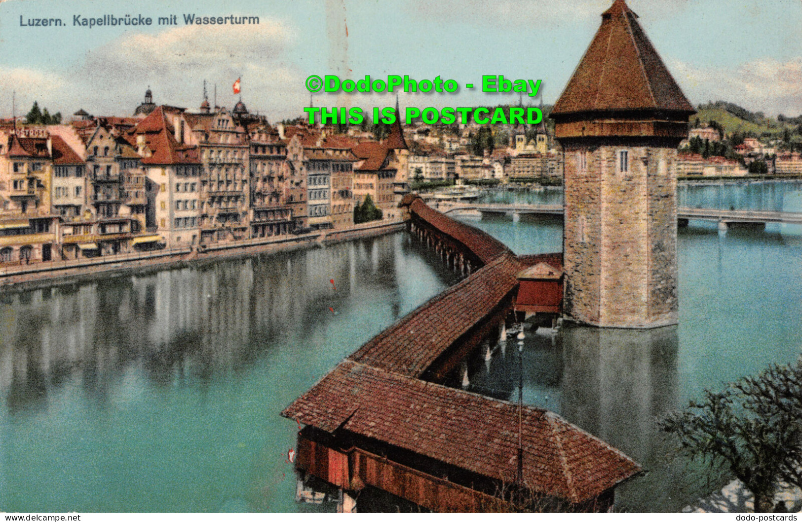 R346009 Luzern. Kapellbrucke Mit Wasserturm. Th. Rietschi. 1955 - World